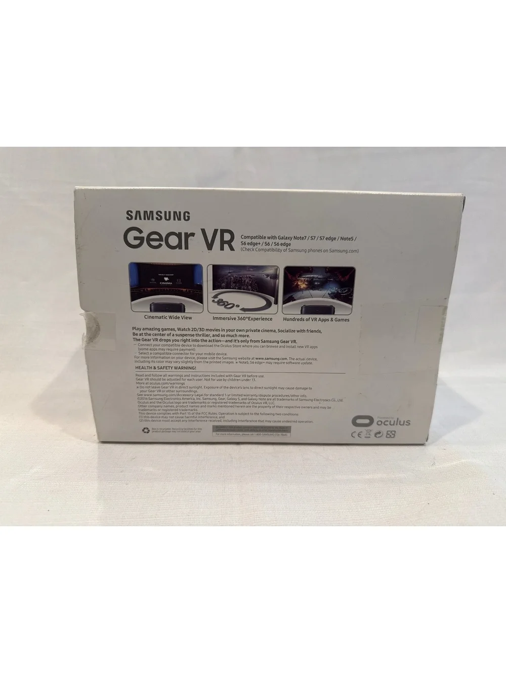 Samsung Gear VR Virtual Reality Headset Compatible with Galaxy Note7 / S7 / S7 e